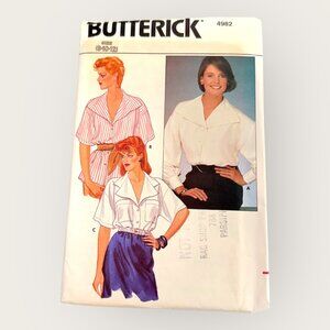 Vintage Butterick Sewing Pattern 4982 Misses Blouse Size 8-12